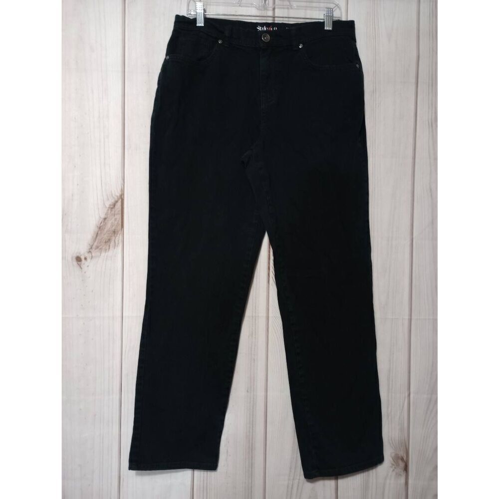 Style and‎ Co Jeans Ladies 8 Black Natural Fit